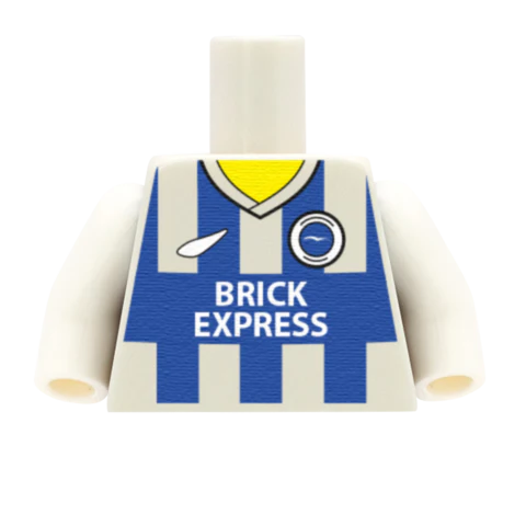Personalised Brighton Shirt - Custom Design Minifigure Torso