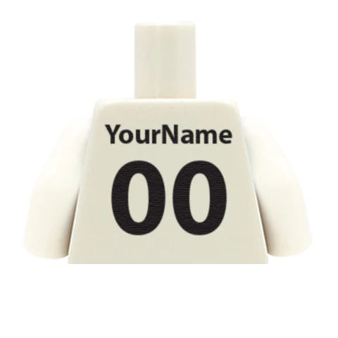 Personalised England Rugby Shirt - Custom Design Minifigure Torso - Image 7