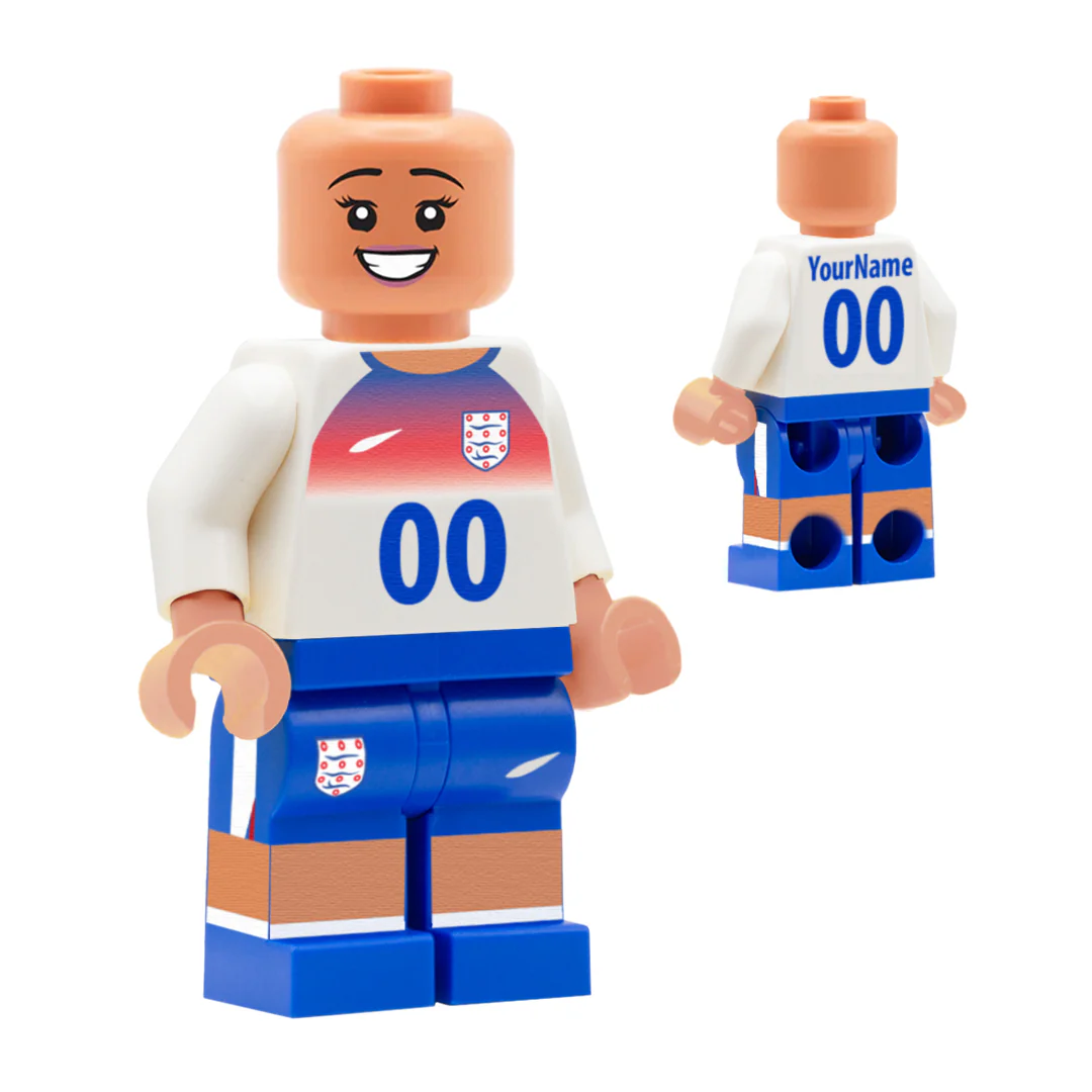 Personalised England Women's Kit - Custom Design Minifigure - Image 3
