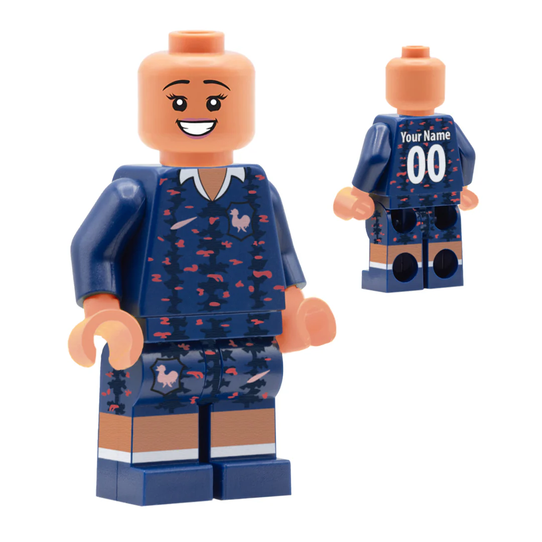 Personalised France Women's Kit - Custom Design Minifigure - Image 3