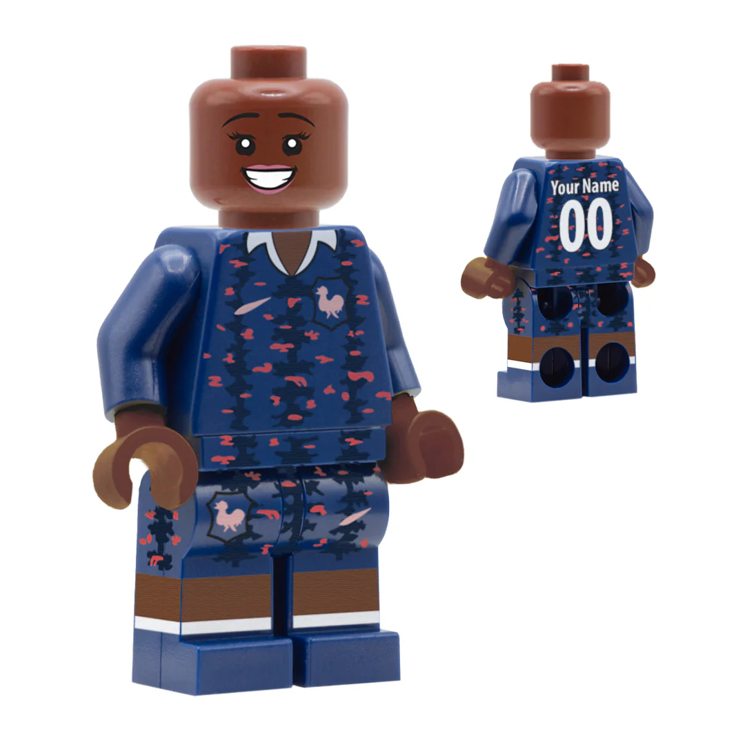 Personalised France Women's Kit - Custom Design Minifigure - Image 5