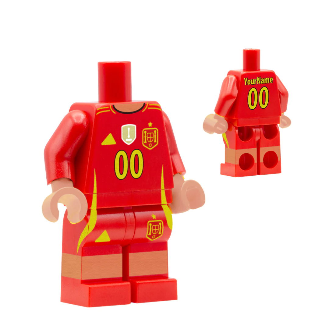 Personalised Spain Women's Kit - Custom Design Minifigure - Image 13