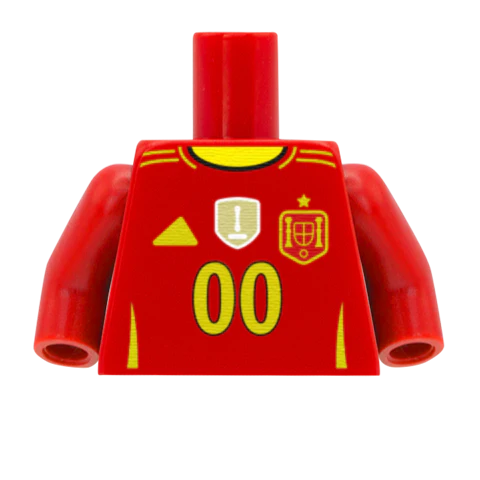 Personalised Spain Women's Shirt - Custom Design Minifigure Torso