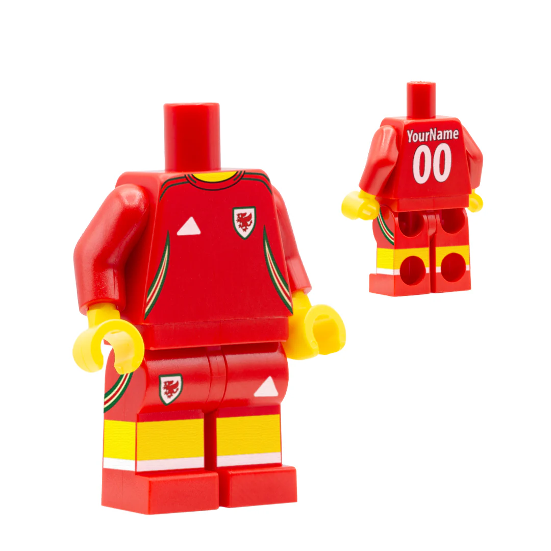 Personalised Wales Women's Kit - Custom Design Minifigure - Image 11