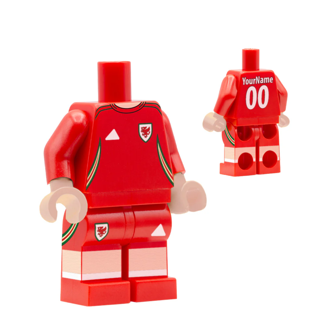 Personalised Wales Women's Kit - Custom Design Minifigure - Image 12