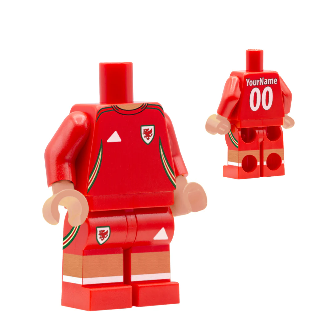 Personalised Wales Women's Kit - Custom Design Minifigure - Image 13