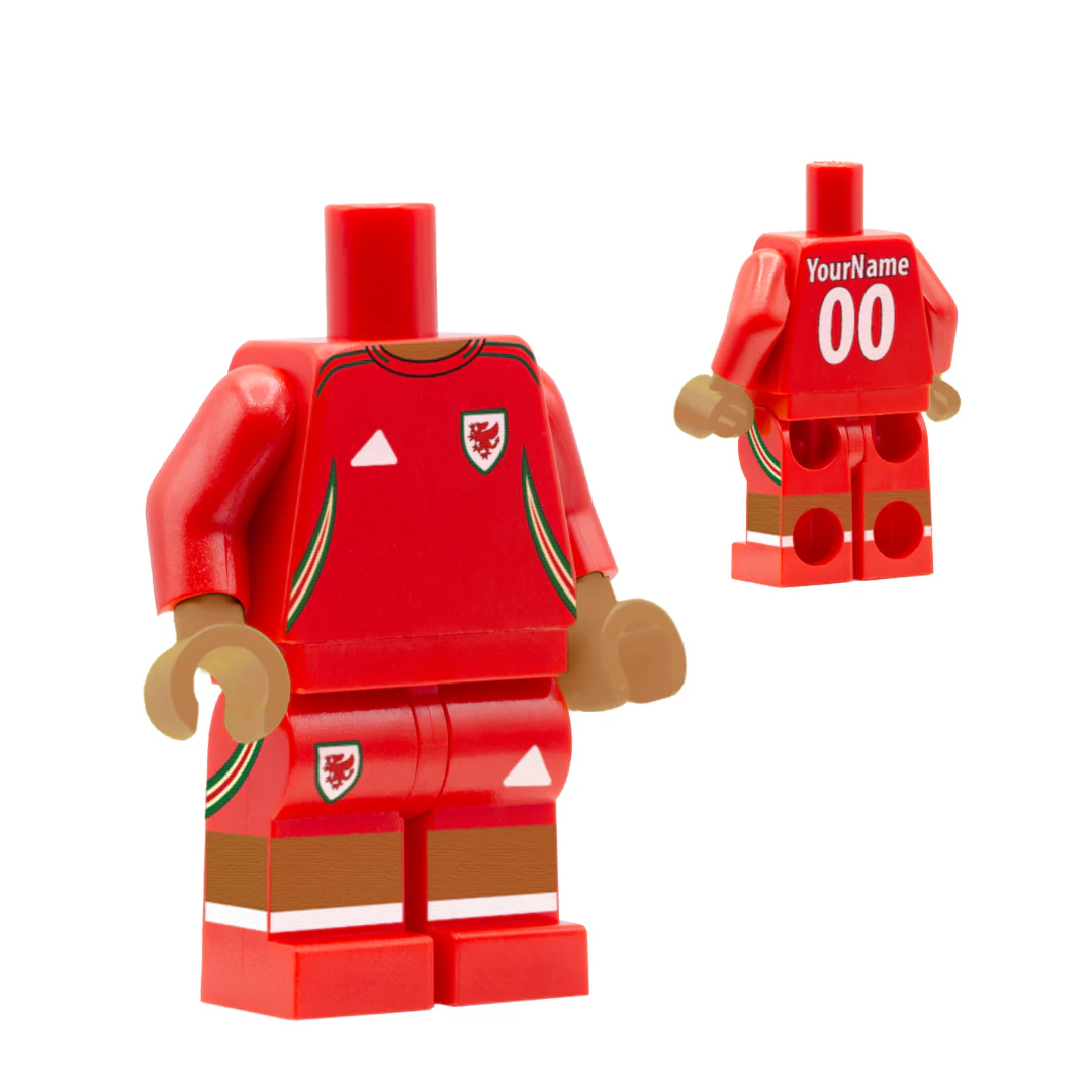 Personalised Wales Women's Kit - Custom Design Minifigure - Image 14