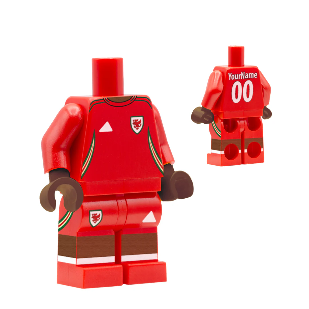 Personalised Wales Women's Kit - Custom Design Minifigure - Image 15
