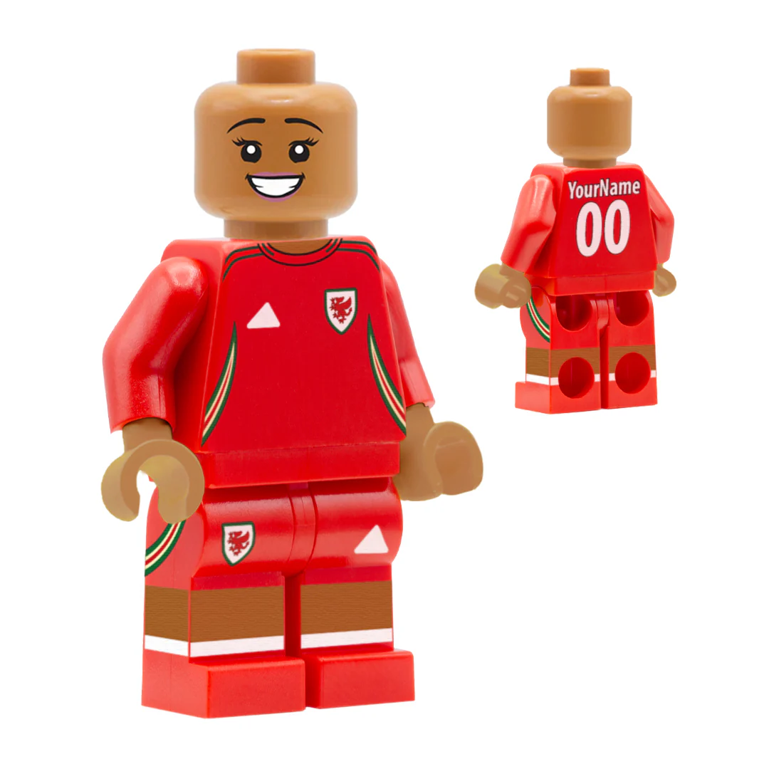 Personalised Wales Women's Kit - Custom Design Minifigure - Image 4