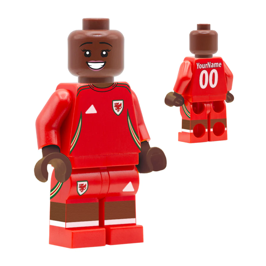 Personalised Wales Women's Kit - Custom Design Minifigure - Image 5