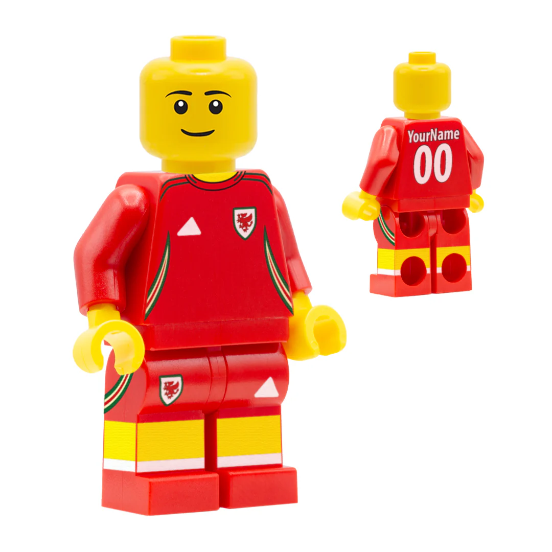 Personalised Wales Women's Kit - Custom Design Minifigure - Image 6
