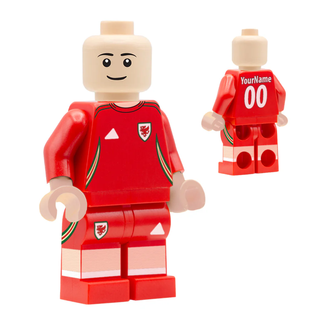 Personalised Wales Women's Kit - Custom Design Minifigure - Image 7