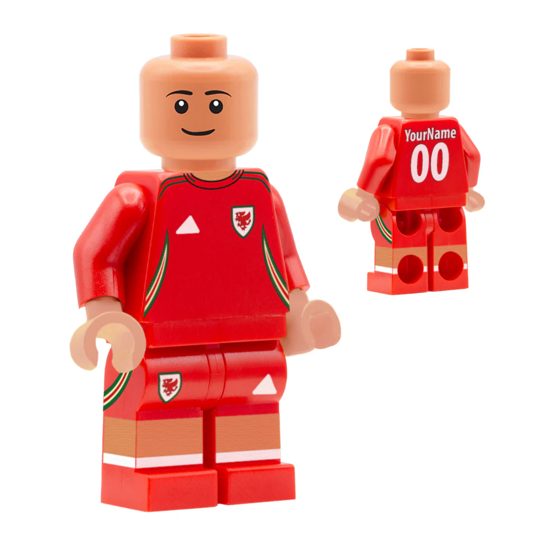 Personalised Wales Women's Kit - Custom Design Minifigure - Image 8