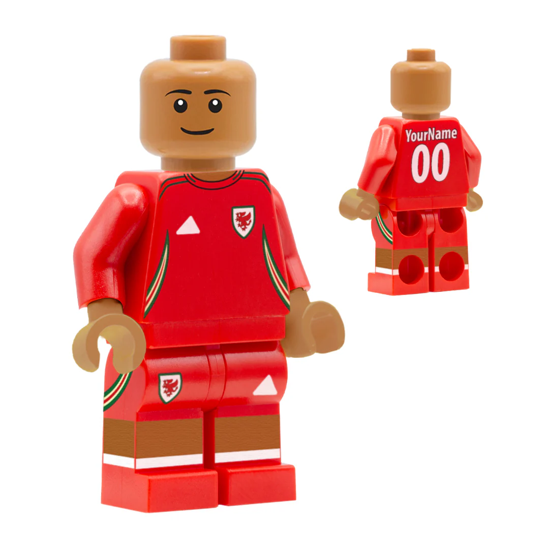 Personalised Wales Women's Kit - Custom Design Minifigure - Image 9
