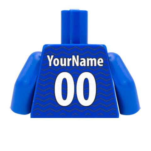 Personalised Everton Shirt - Custom Design Minifigure Torso - Image 8