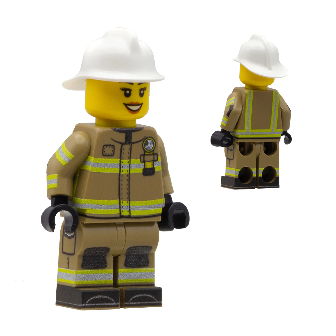 Personalised Firefighter - Custom Design Minifigure - Image 5