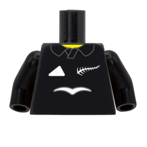 Personalised New Zealand Rugby Shirt - Custom Design Minifigure Torso