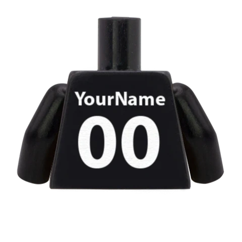 Personalised New Zealand Rugby Shirt - Custom Design Minifigure Torso - Image 7