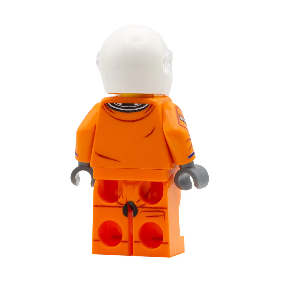 Personalised Orange Shuttle Astronaut - Custom Design Minifigure - Image 6
