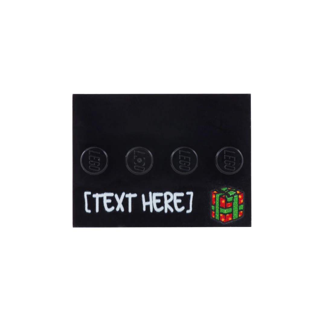 Personalised Present Baseplate - Custom Printed Baseplate