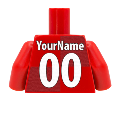 Personalised Wales Rugby Shirt - Custom Design Minifigure Torso - Image 7