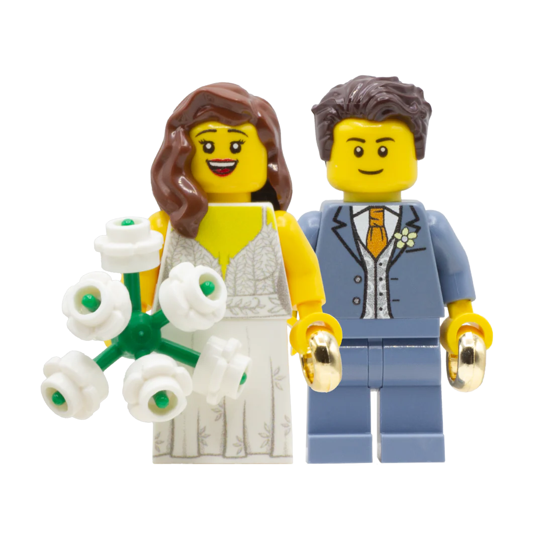 Personalised Wedding Cake Toppers - Custom Design Minifigures