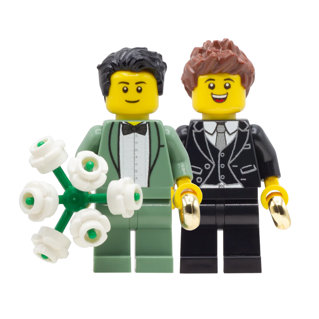 Personalised Wedding Cake Toppers - Custom Design Minifigures - Image 3