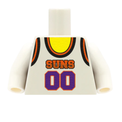 Phoenix Suns (West Conference) - Custom Design Minifigure Torso