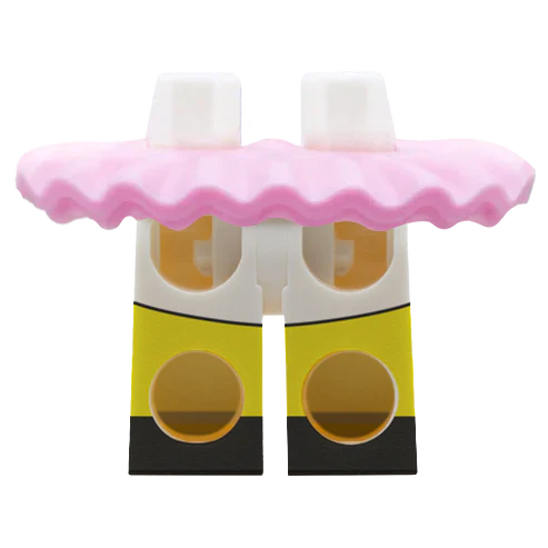 Pink Frilly Skirt With Shorts - Minifigure Skirt - Image 2