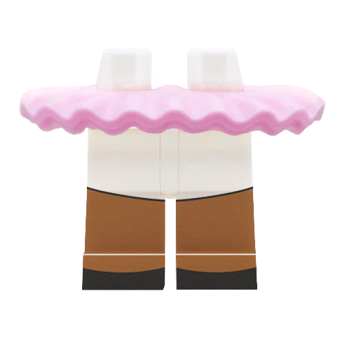 Pink Frilly Skirt With Shorts - Minifigure Skirt - Image 7