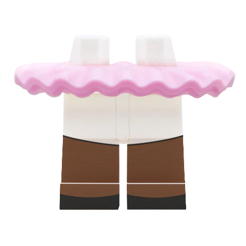 Pink Frilly Skirt With Shorts - Minifigure Skirt - Image 9