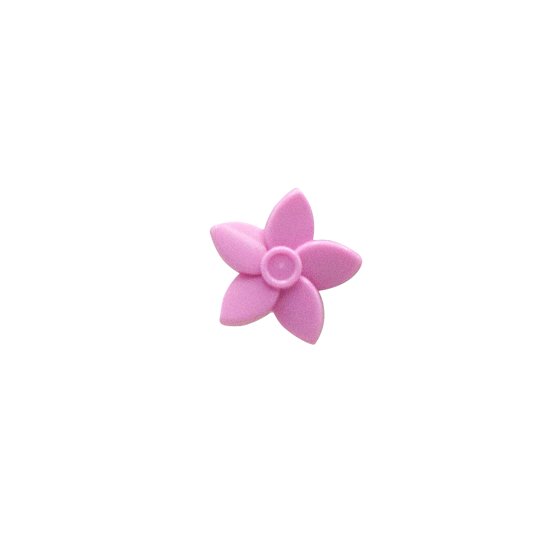 Pink LEGO Hair Flower - Minifigure Accessory