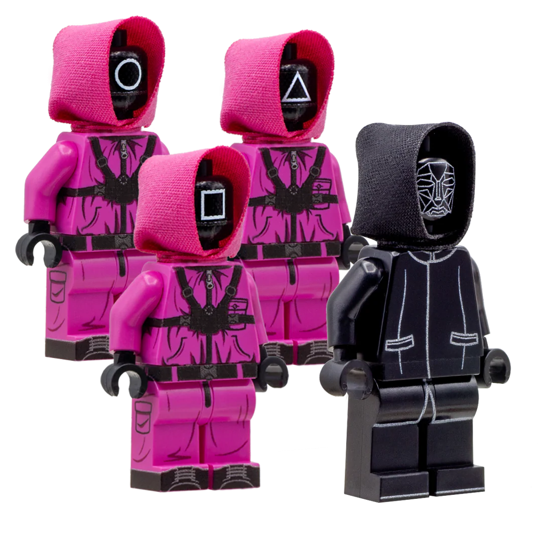 Figure Man & Pink Wardens - Custom Design Minifigure