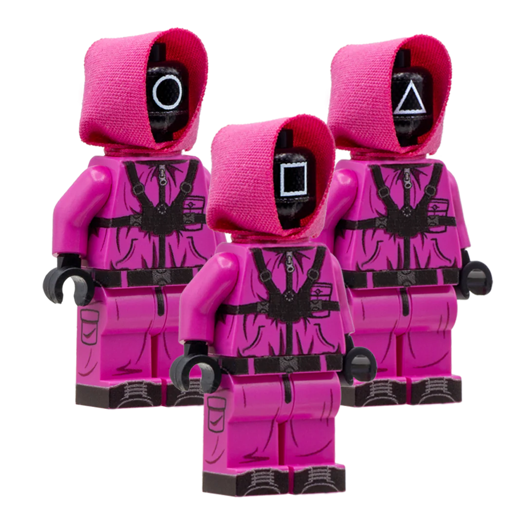 Figure Man & Pink Wardens - Custom Design Minifigure - Image 2