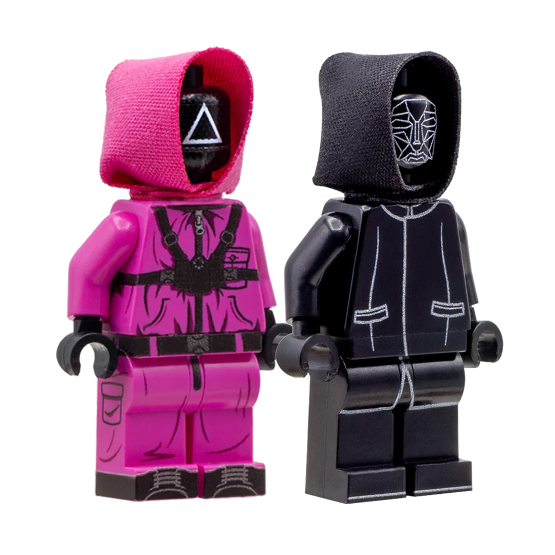 Figure Man & Pink Wardens - Custom Design Minifigure - Image 3