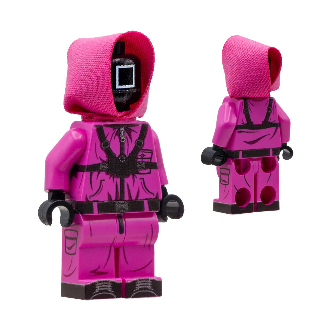 Figure Man & Pink Wardens - Custom Design Minifigure - Image 5