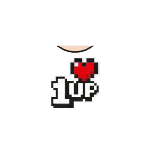 Pixel 1UP Graphic T-Shirt - Custom Design Minifigure Torso - Image 33