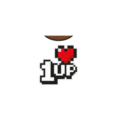 Pixel 1UP Graphic T-Shirt - Custom Design Minifigure Torso - Image 39