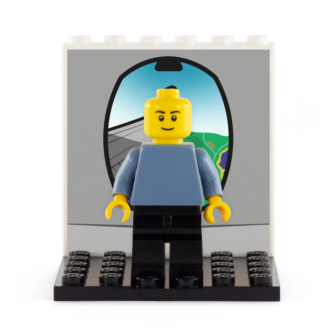 Plane Window Back Panel - Custom Design Display Panel and Stand - Image 3