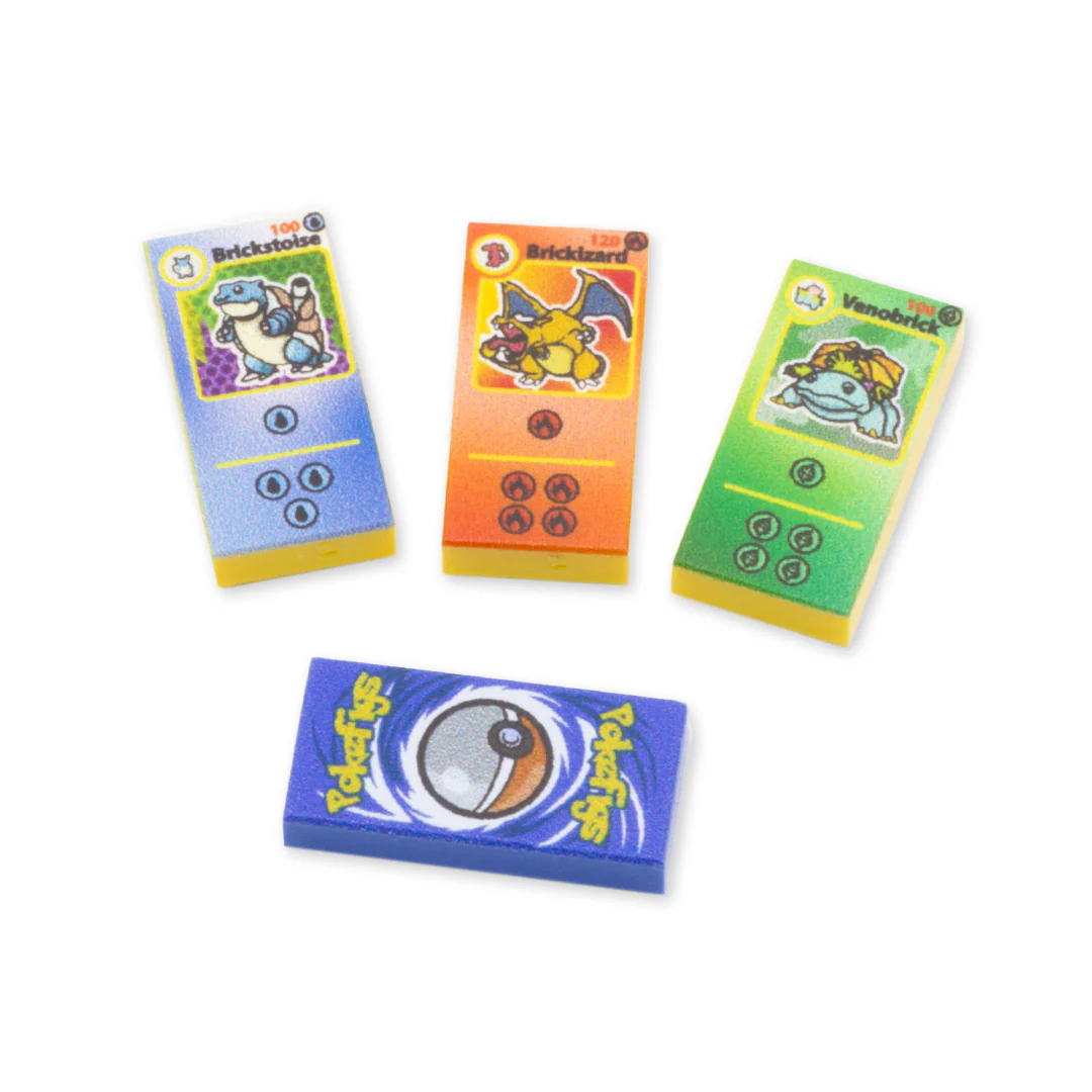 Pretend Pokefigs Playing Cards - Custom Design Tiles