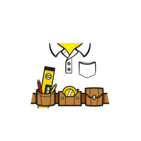 Polo Shirt with Tool Belt - Custom Design Minifigure Torso - Image 28