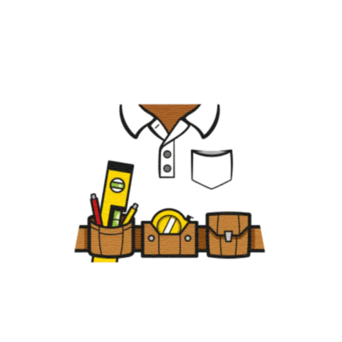 Polo Shirt with Tool Belt - Custom Design Minifigure Torso - Image 31