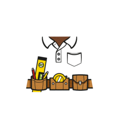 Polo Shirt with Tool Belt - Custom Design Minifigure Torso - Image 32