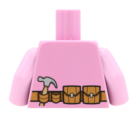 Polo Shirt with Tool Belt - Custom Design Minifigure Torso - Image 50