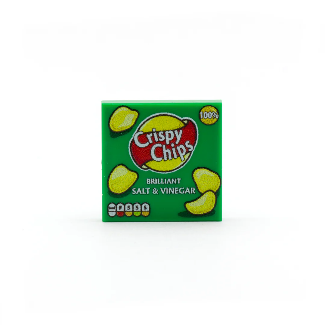 Pretend "Crispy Chips" (Various Flavours) - Custom Design Tile (Plastic Toy) - Image 2