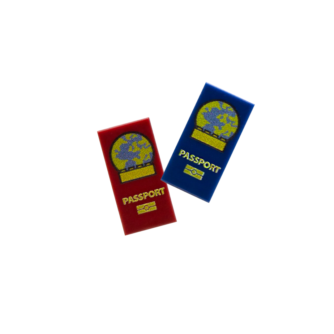 Pretend Passport - Custom LEGO Minifigure Accessory