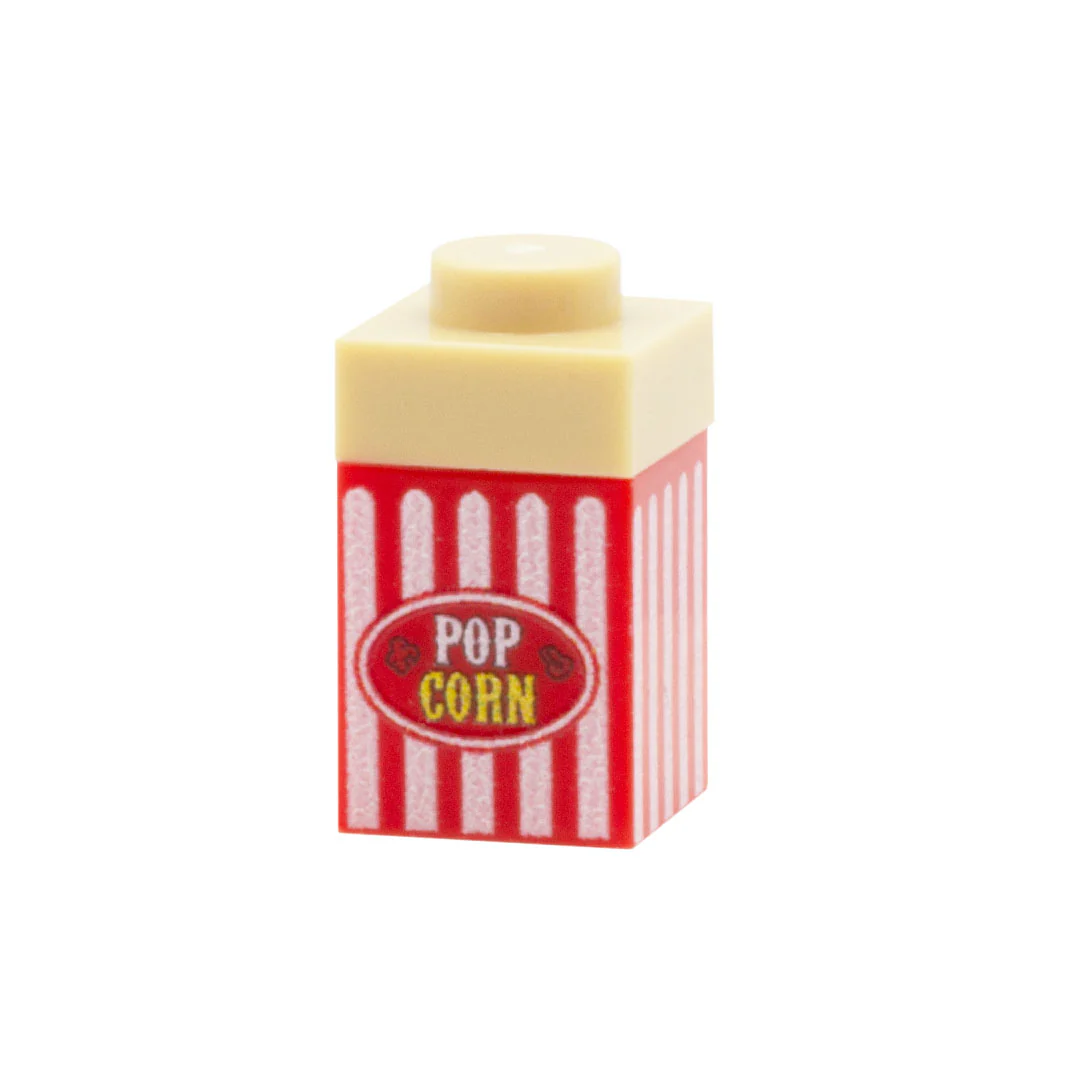 Pretend Popcorn - Custom Minifigure Accessory
