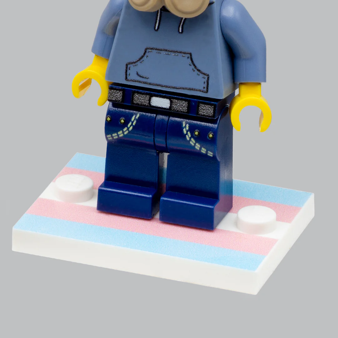 Transgender Pride Baseplate - Custom Printed Baseplate - Image 2