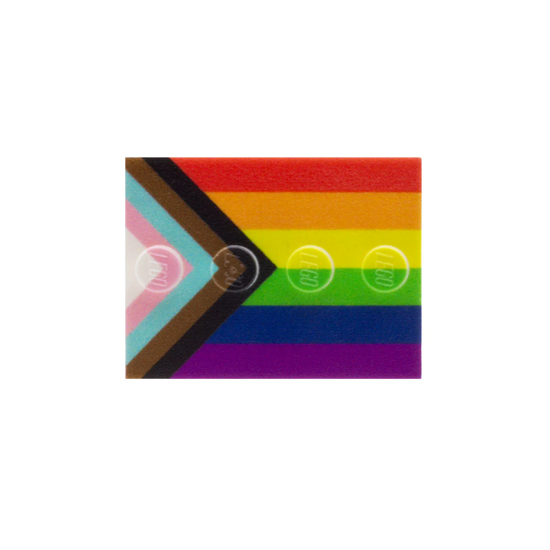 Progress Pride Baseplate - Custom Printed Baseplate