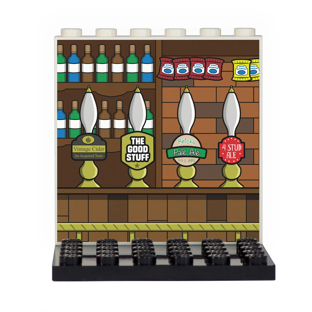 Pub Back Panel - Custom Design Display Panel and Stand